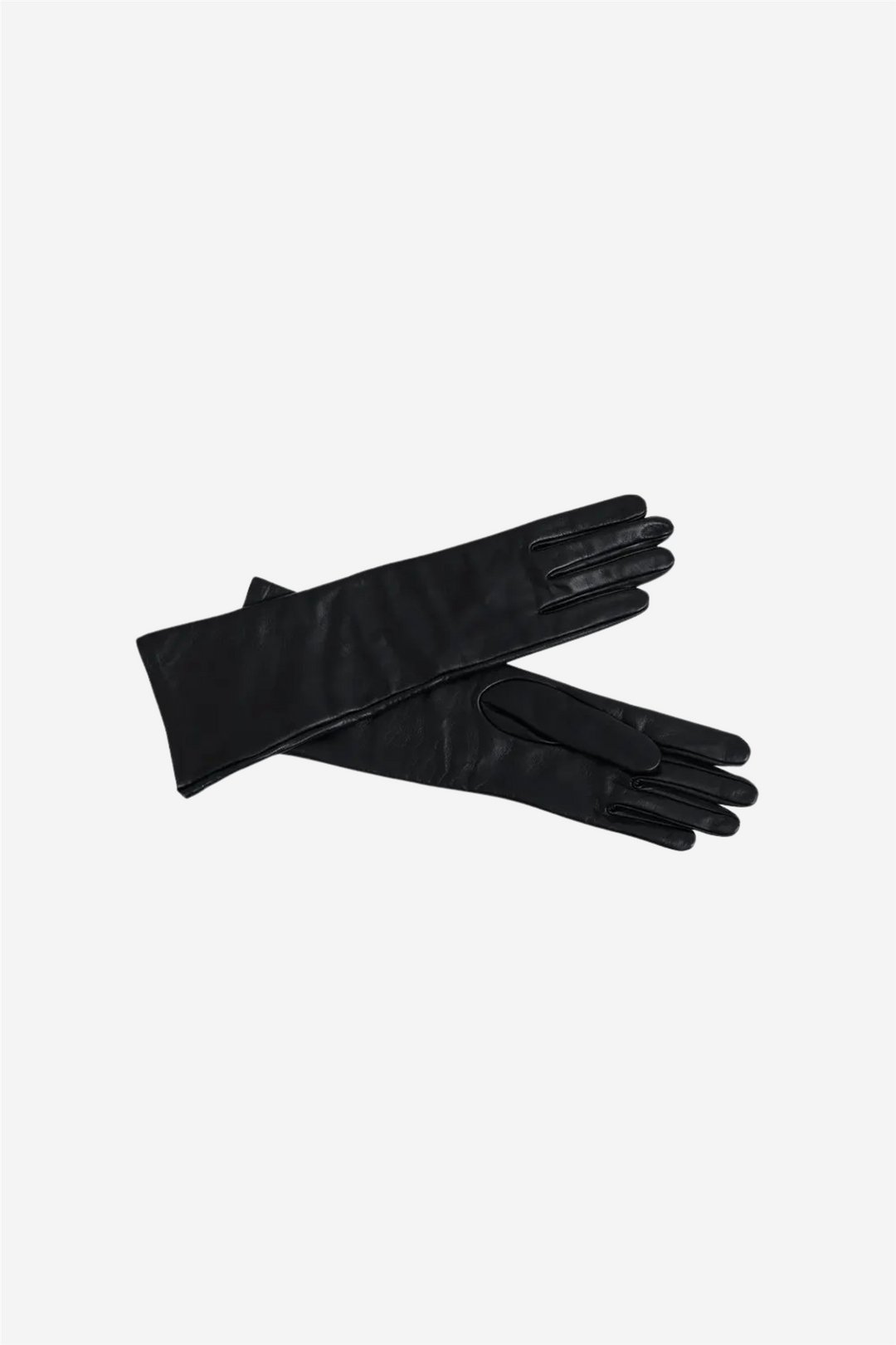 Nora Long Leather Gloves Black