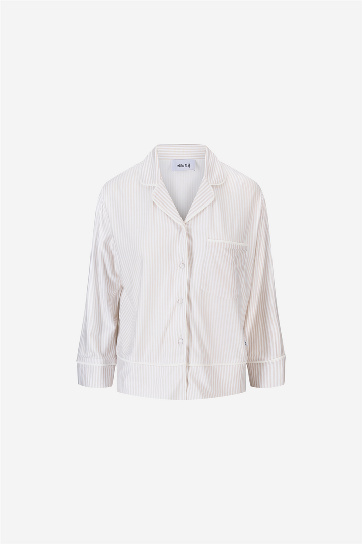 Serena Pysj Beige Striped