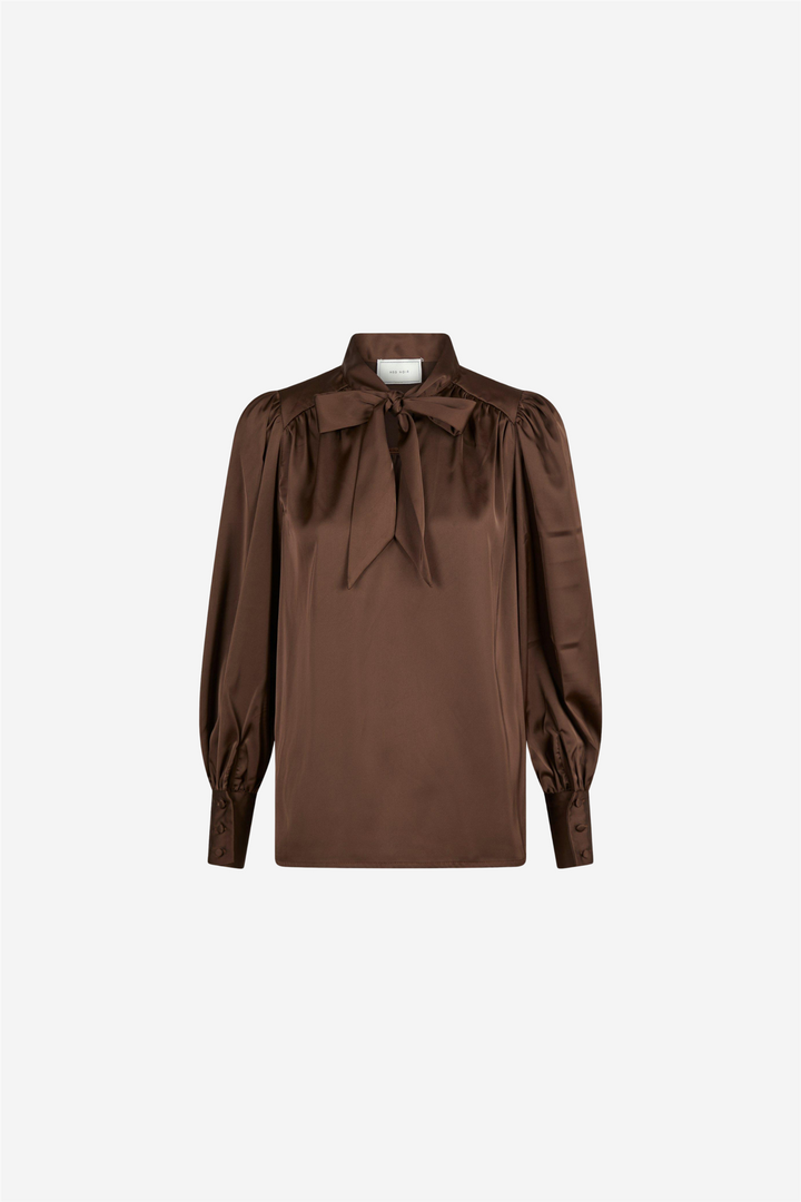 Jaz Bow Bloouse Brown