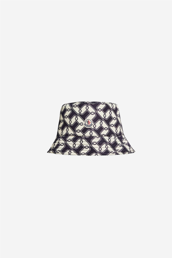 Chain Print Bucket Hat Aqua