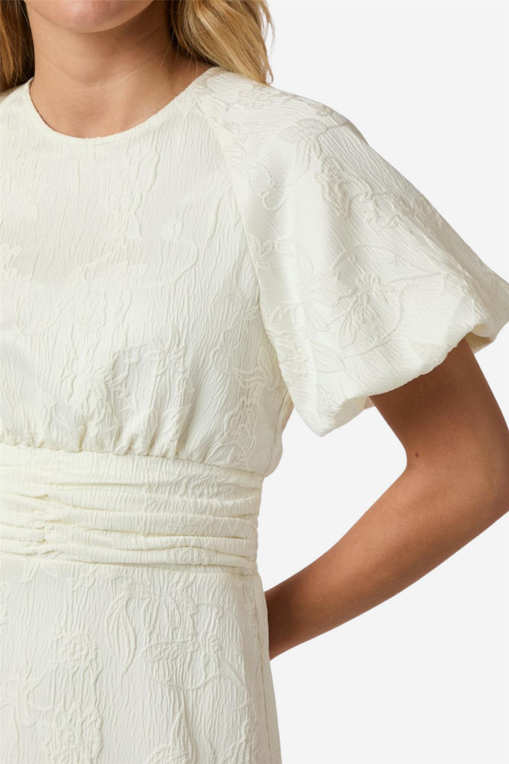 Sulli Jacquard Dress Creme
