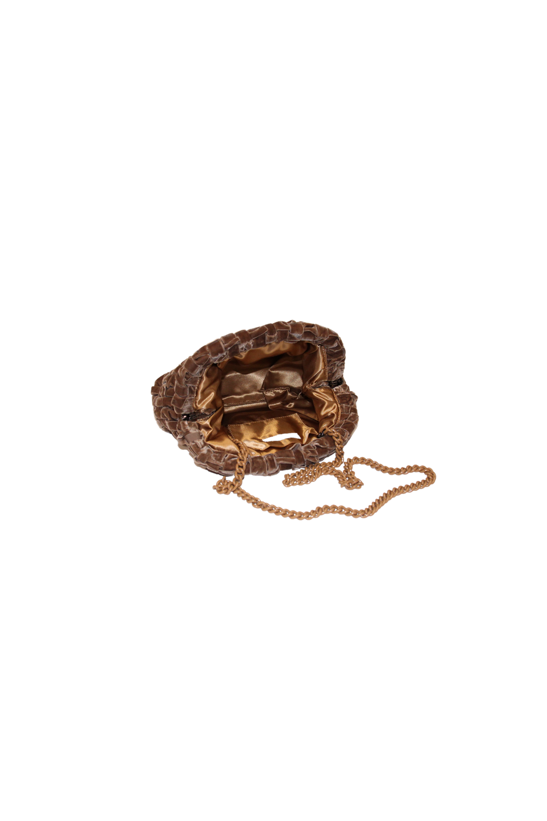 Velvet game bag nocciola