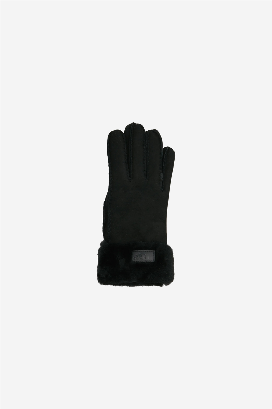 Turn cuff glove black