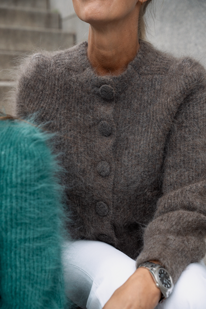 Maria Chunky Cardigan Brown