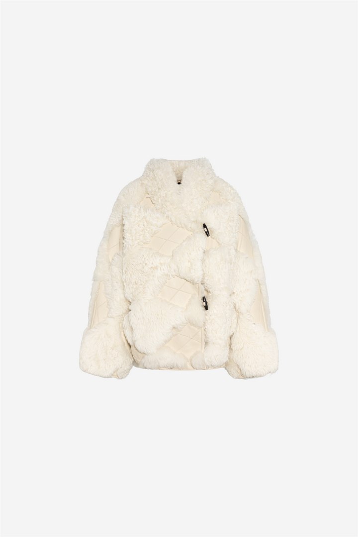 Iceland Shearling Jacket Ivory