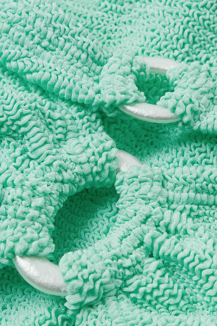 Misty Bikini Pearly Hoop Metallic Mint