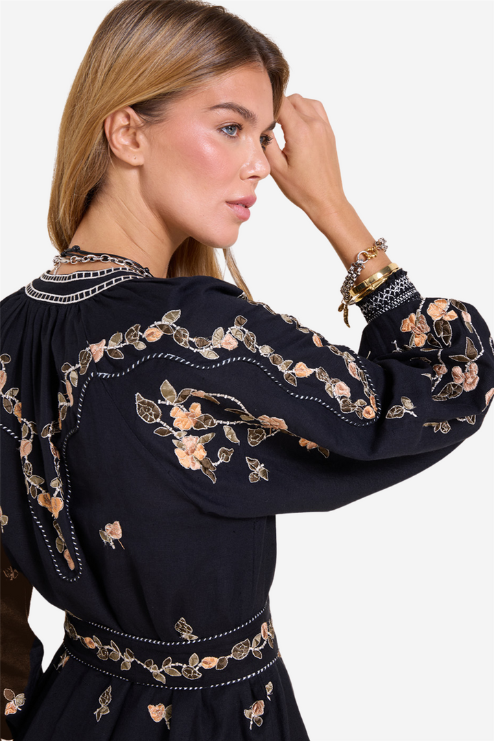 Fiucci Short Dress Onyx Black