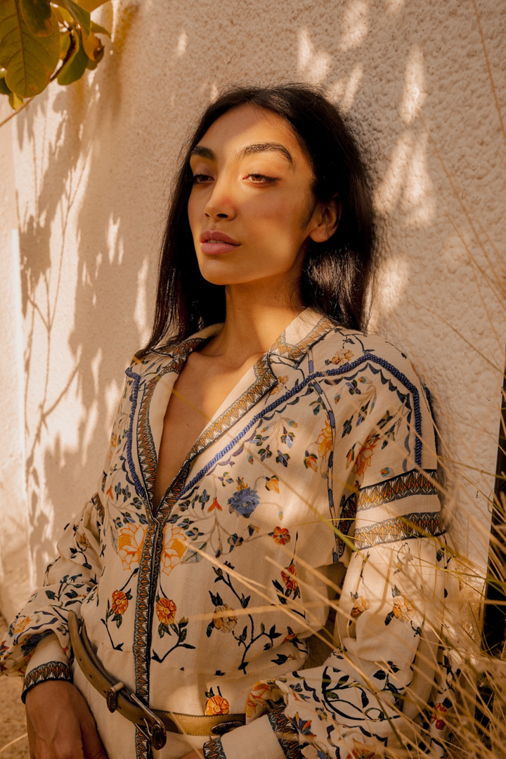 Flora Danica Long Dress Vanilla