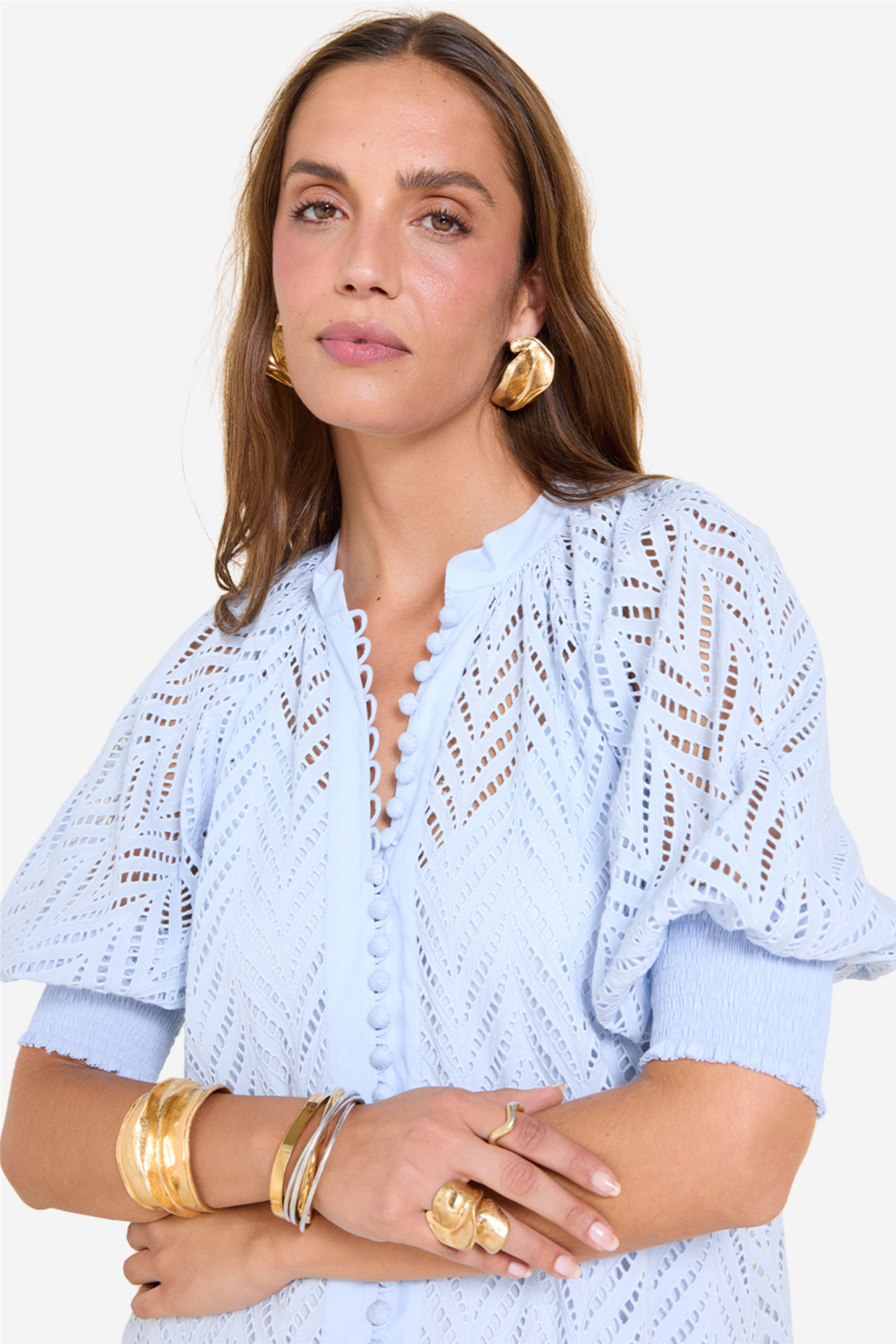 Solis Mini Dress Light Blue