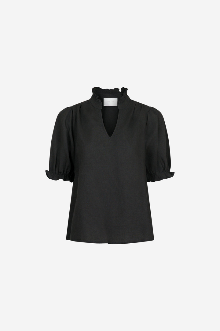Odesa Linen Blouse Black