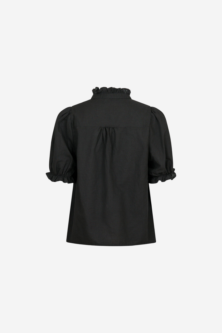 Odesa Linen Blouse Black
