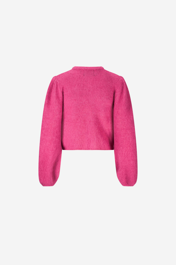 Amelia Chunky Cardigan Raspberry