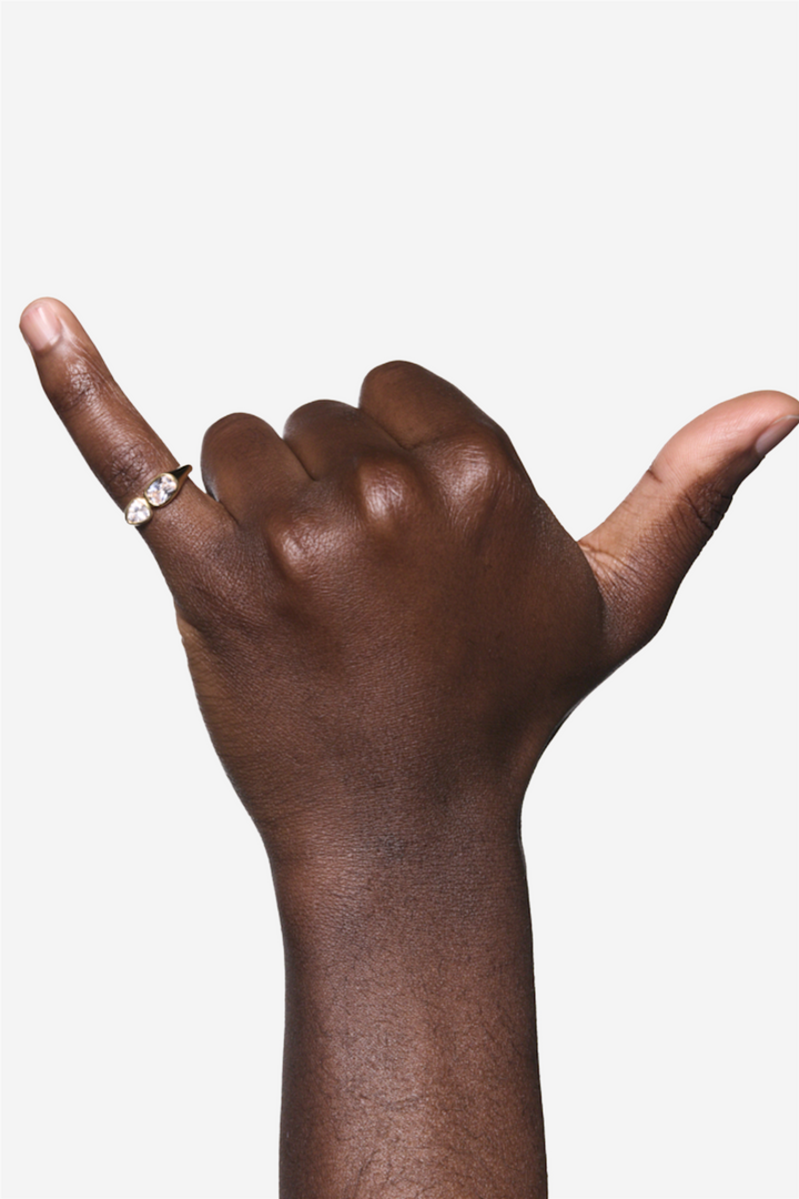 You & Me Signet Ring Silver