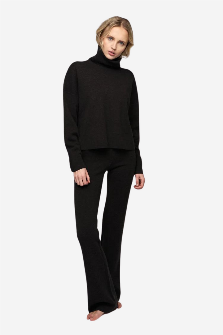 Tyra Merino Sweater Dark Brown Melange