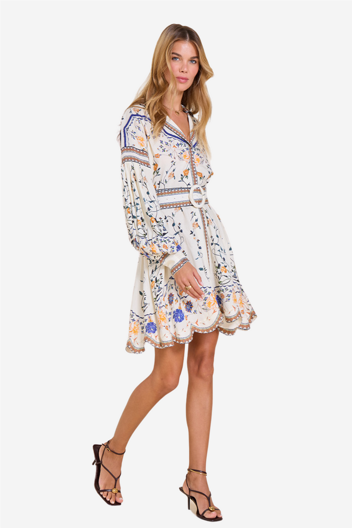 Flora Mora Short Dress Vanilla
