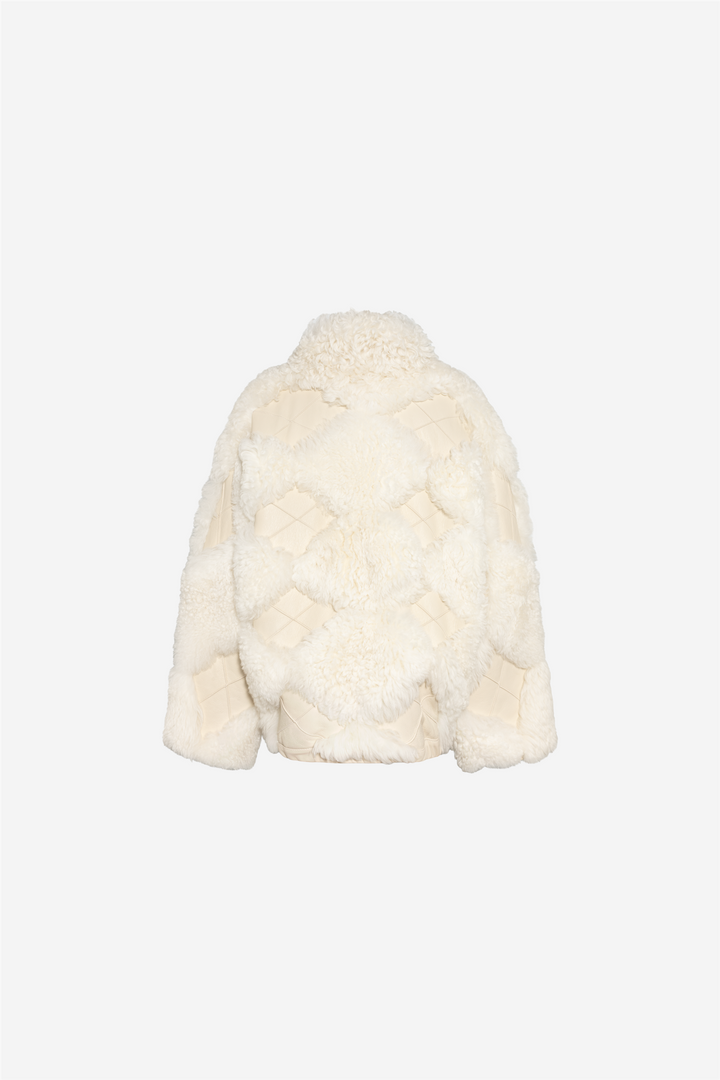 Iceland Shearling Jacket Ivory