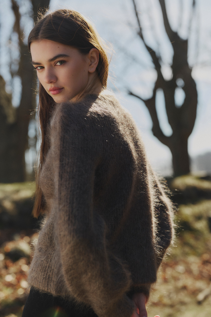 Maria Chunky Cardigan Brown