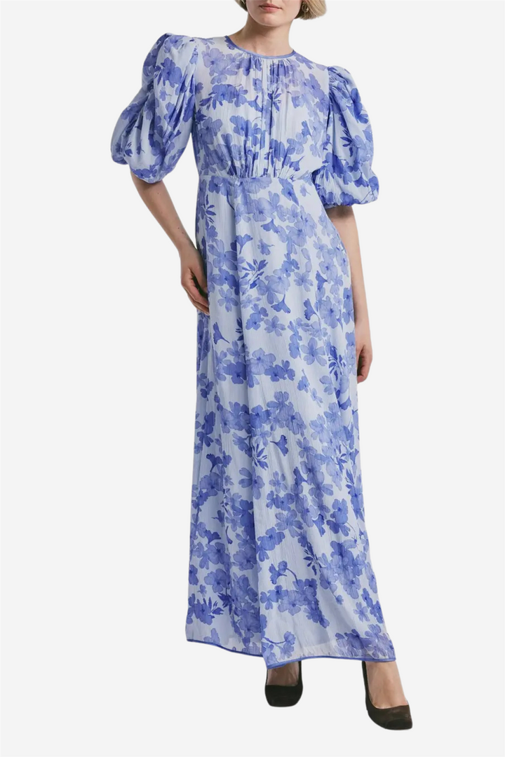 Chiffon Maxi Dress Skye Blue