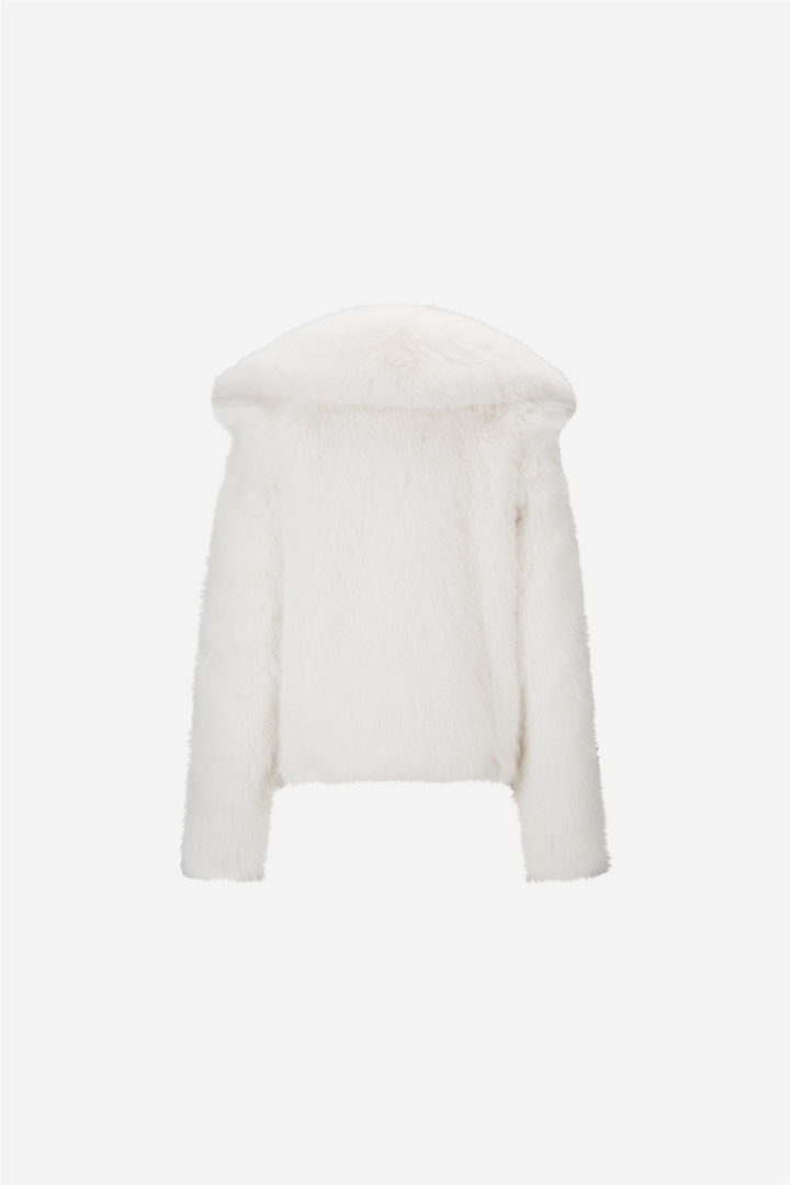Sofia Fake Fur Jacket White