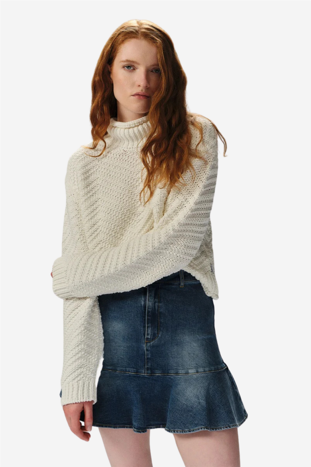 Joanne Cotton Sweater White