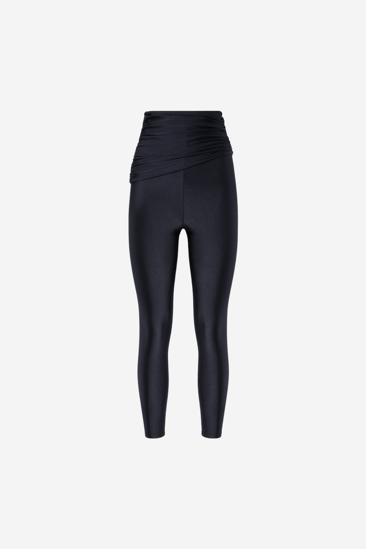 Vicky Pants Draped Leggings Black