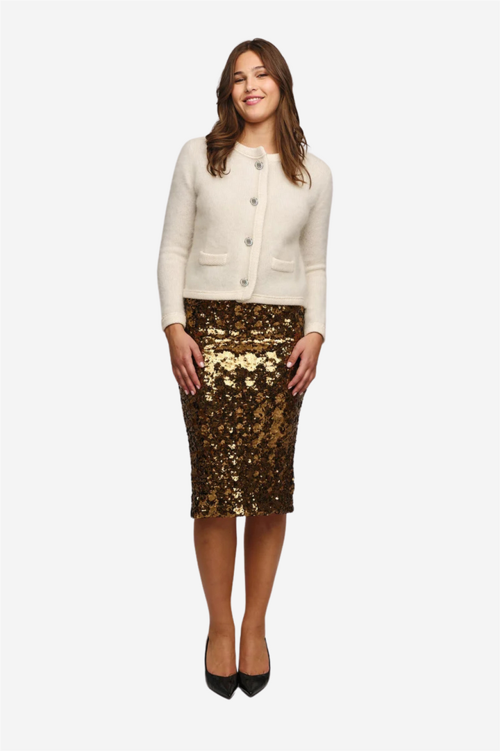 Una chunky jacket Bright white