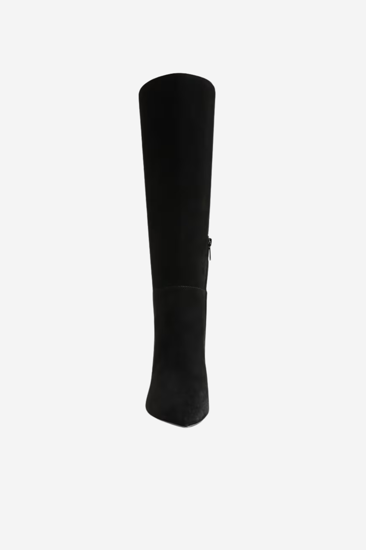 Taylin Knee High Boot Black Suede