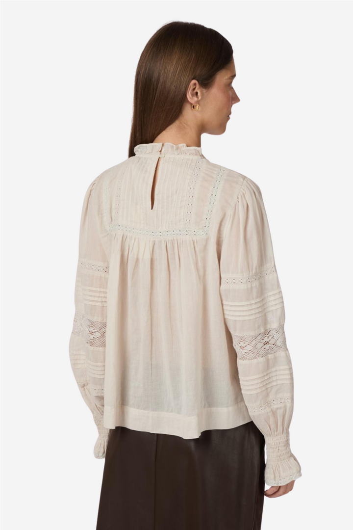 Ebba s voile blouse ivory