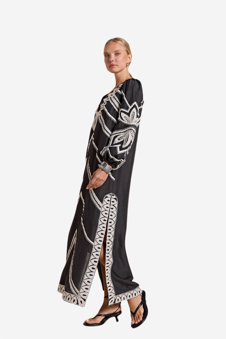 Hillary Kaftan Onyx Black