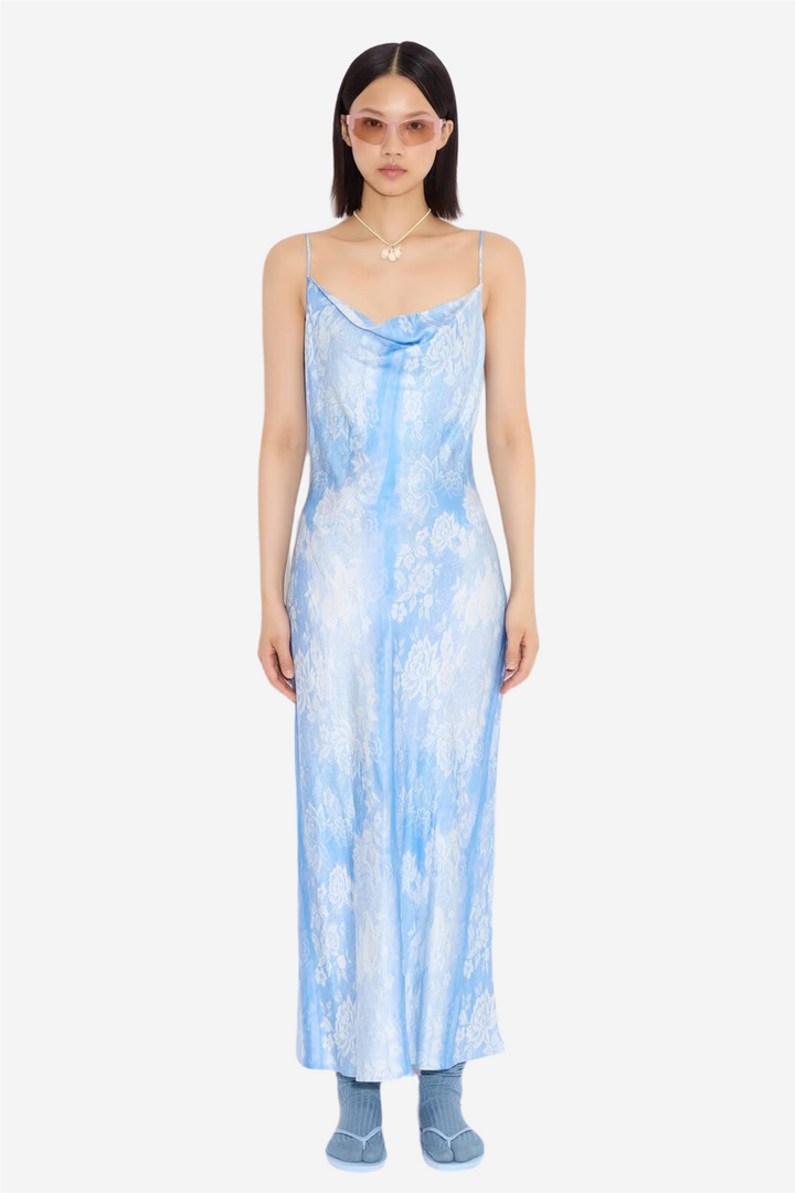 Eila Print Dress Blue Mix