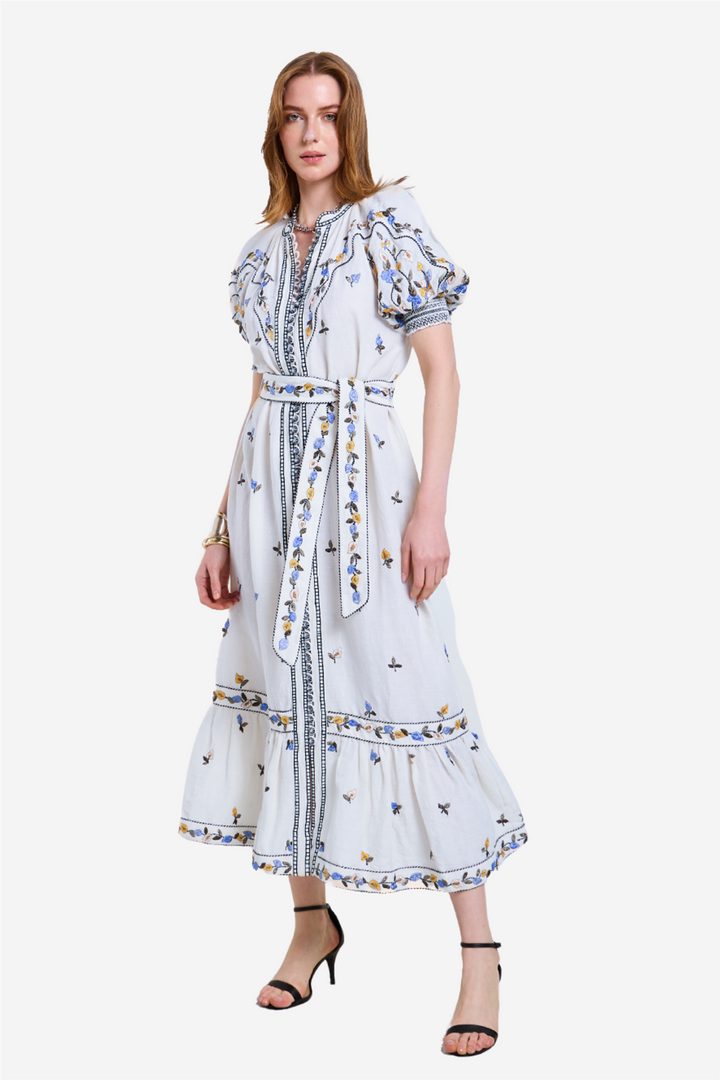 Fia Long Dress Vanilla