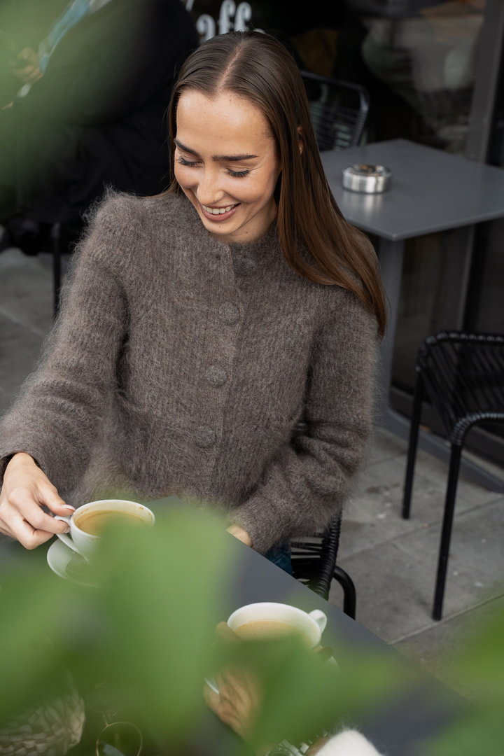 Maria Chunky Cardigan Brown