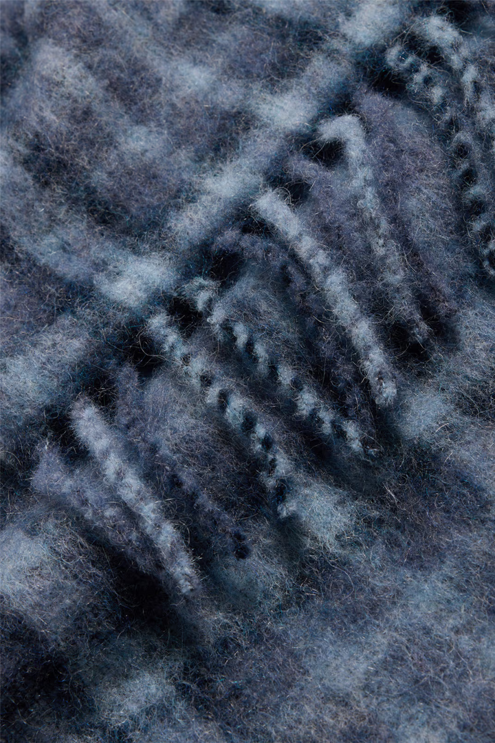 Fresia Scarf Blue Check