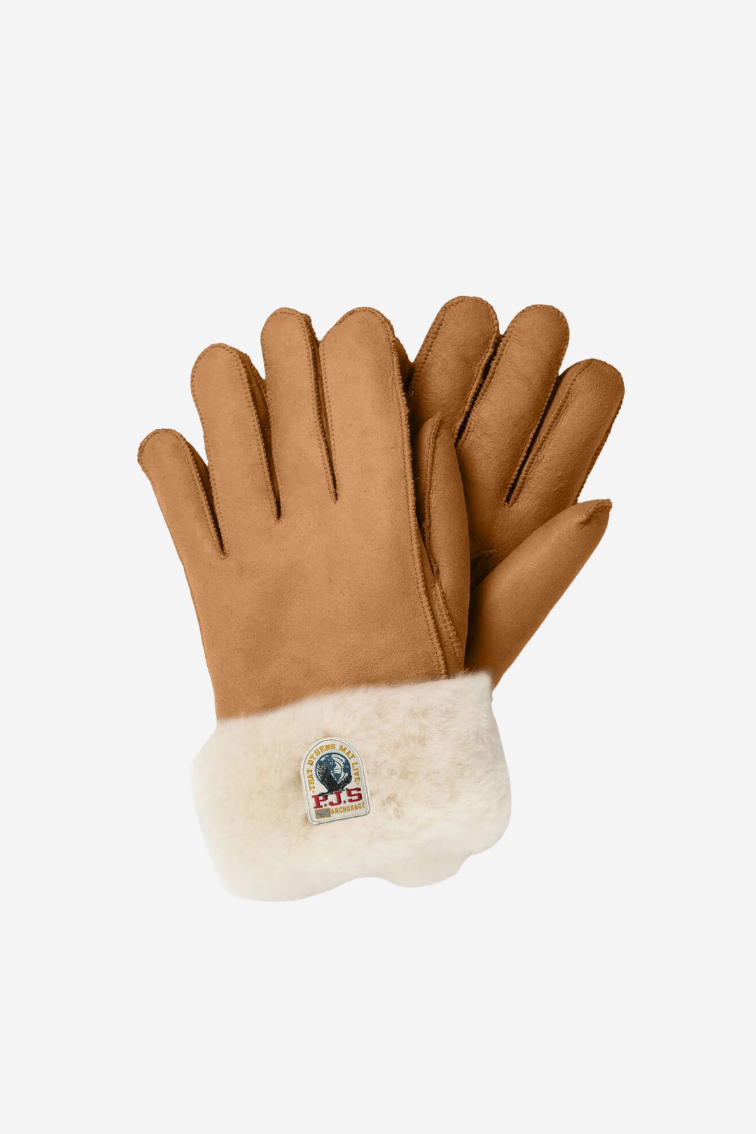 Shearling Gloves Almond