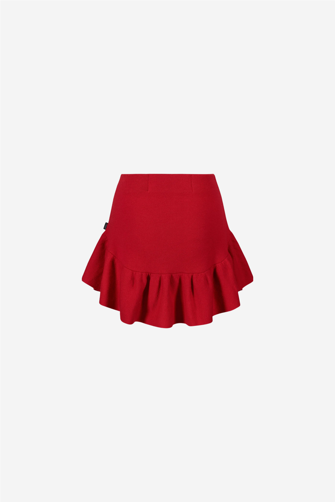 Karen merino skirt Bright red
