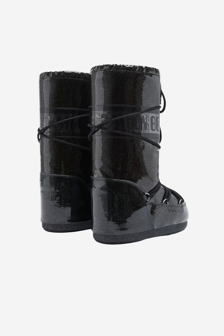Icon Glitter Boots Black
