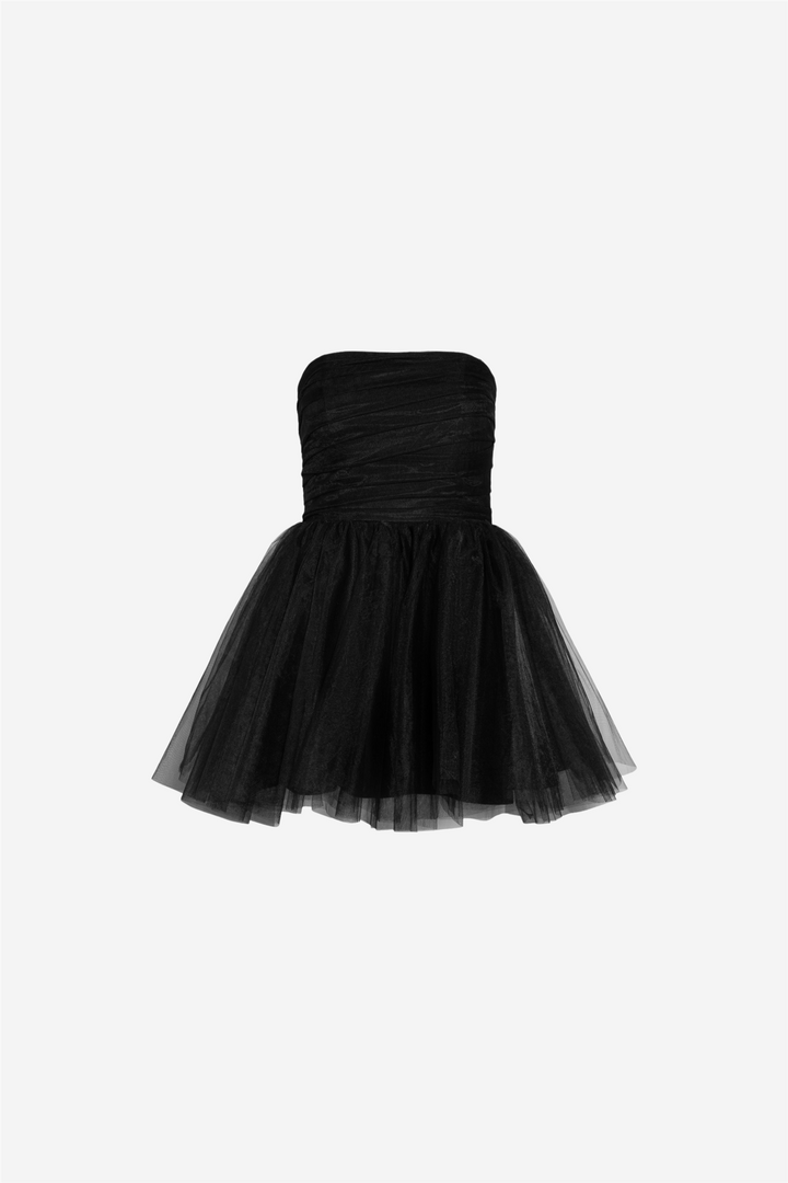 Swan dress short Black