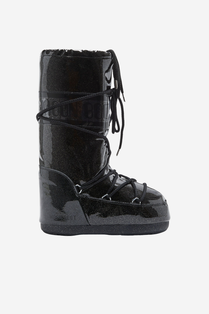 Icon Glitter Boots Black