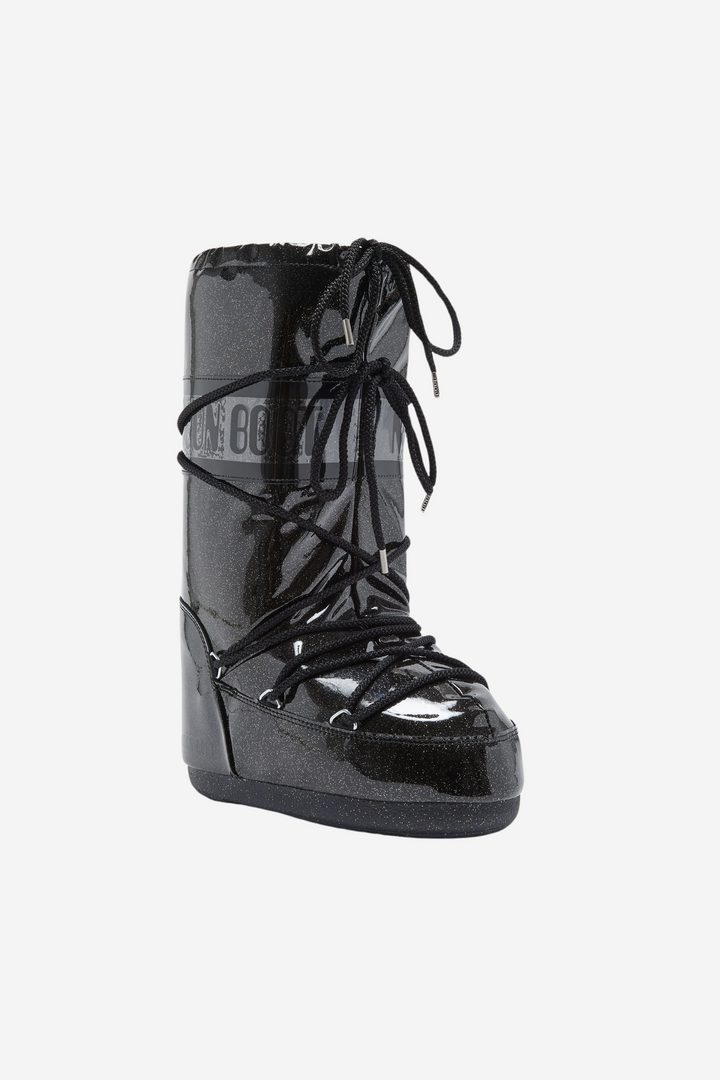 Icon Glitter Boots Black
