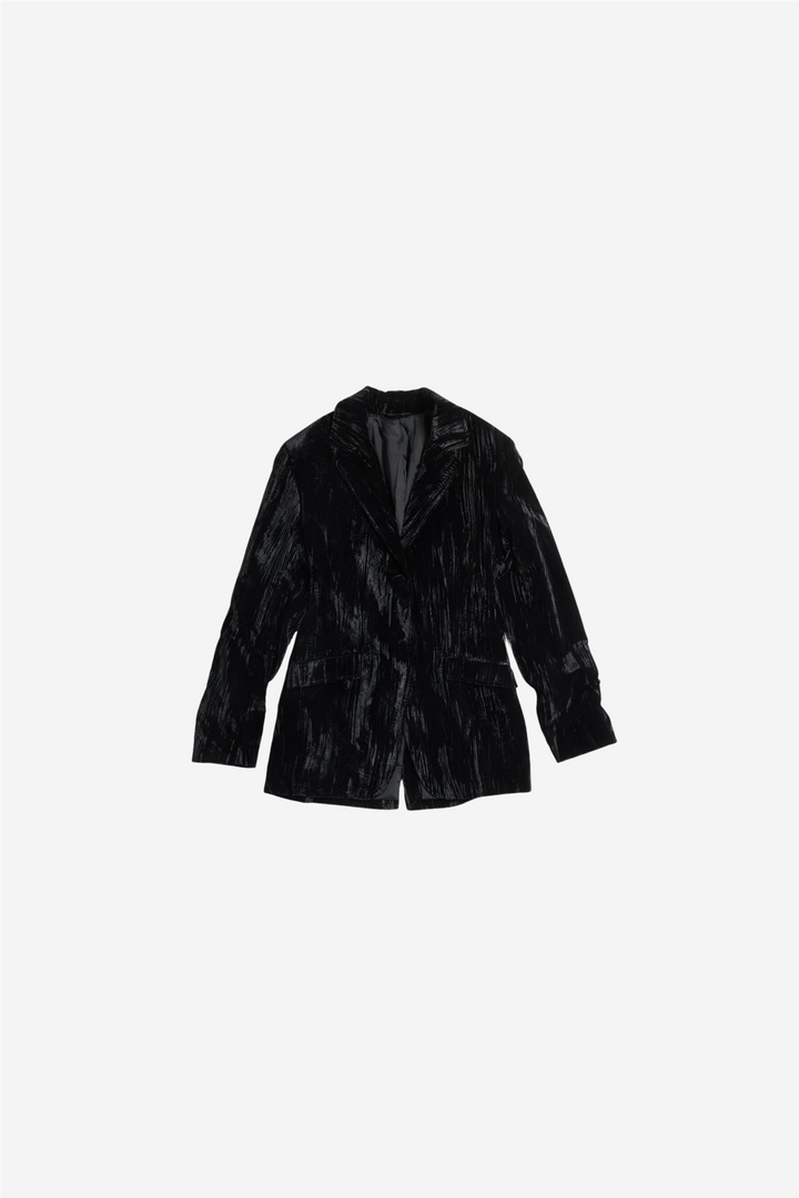 Cygnet Velvet Blazer Black