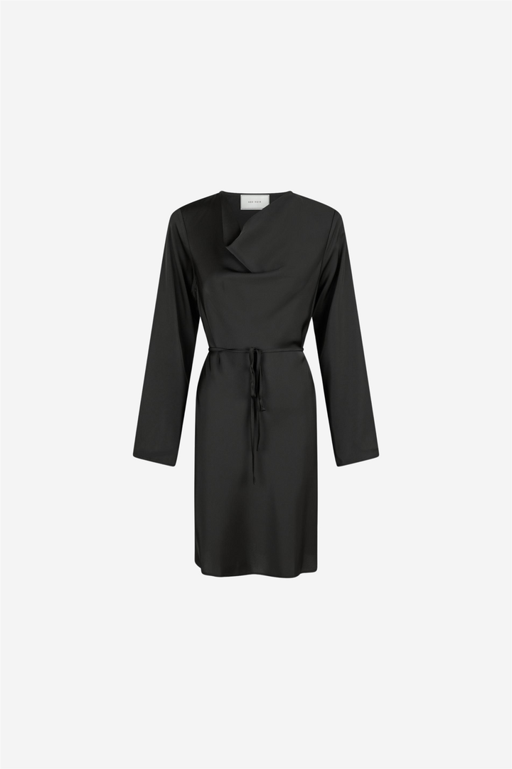 Vega Soft Satin Dress Black