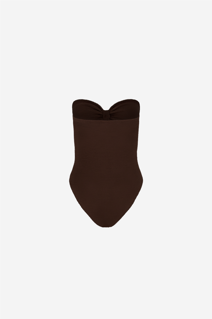 Alana Swim Metallic Chocolate
