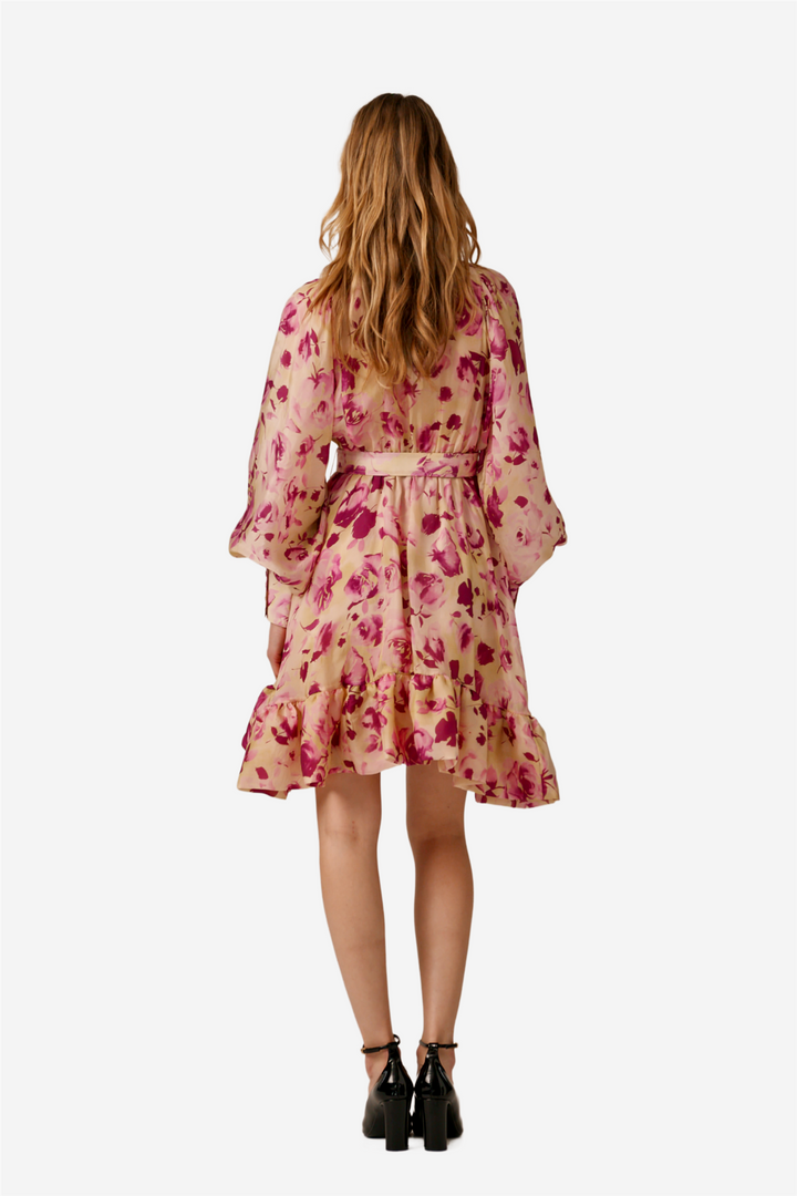 Cupro Mini Dress Rose Bed