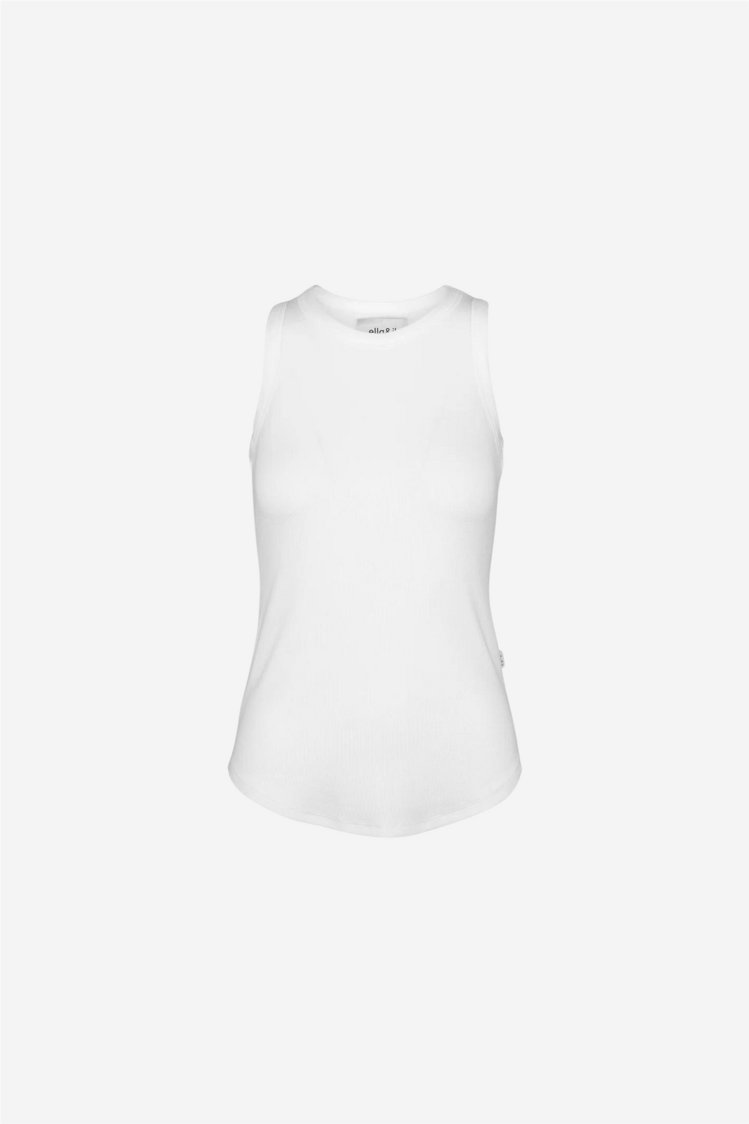 Lea rib singlet white