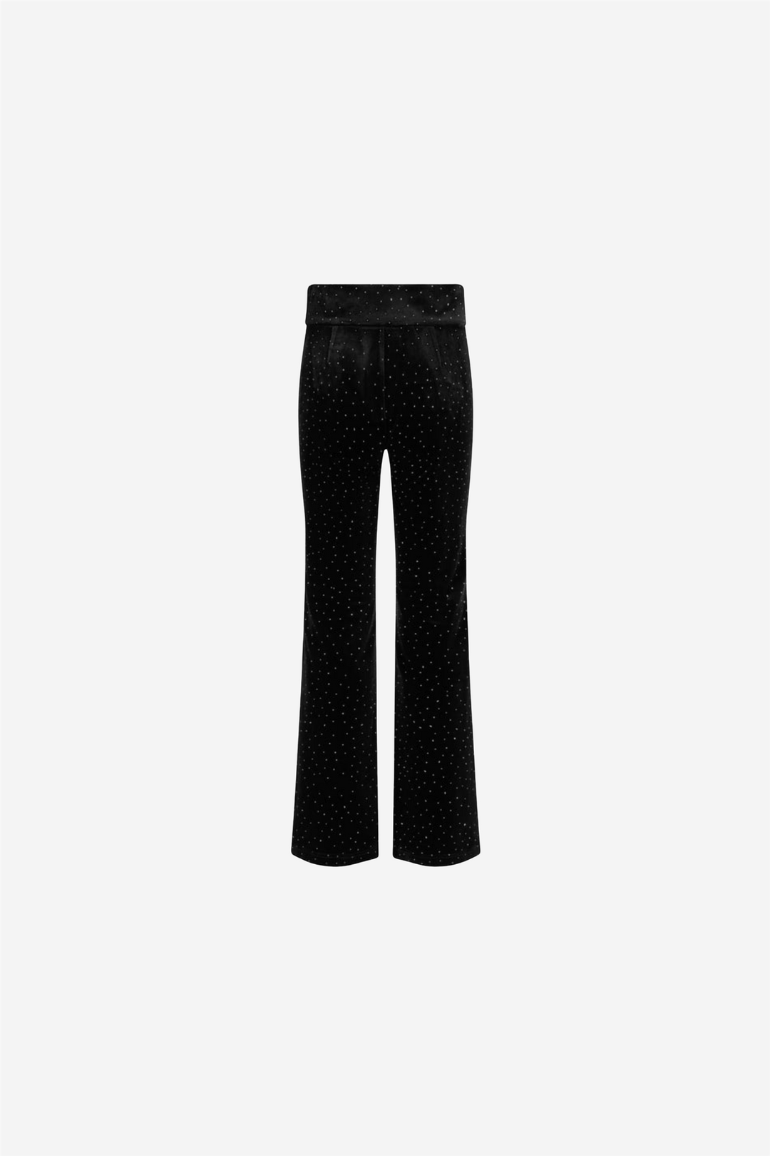 Madeleine Stud Velour Pant Black