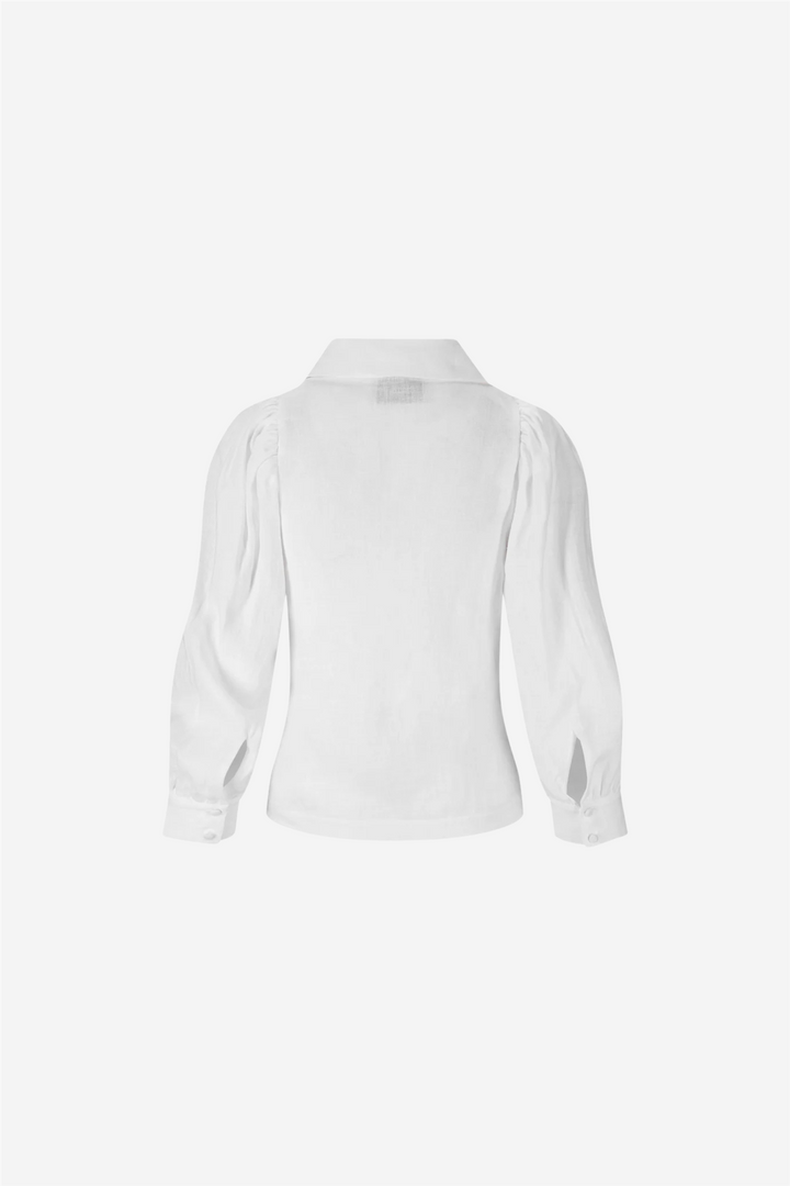 Vivienne Linen Blouse White