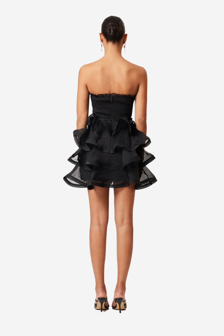 LOUISE STRAPLESS MINI DRESS BLACK