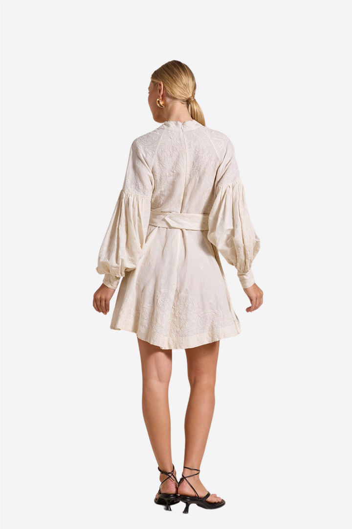 Berite Short Dress Antique White