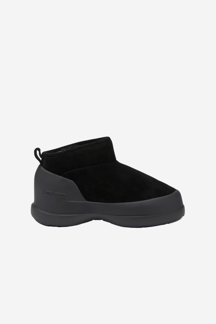 Luna Low Suede Boot Black