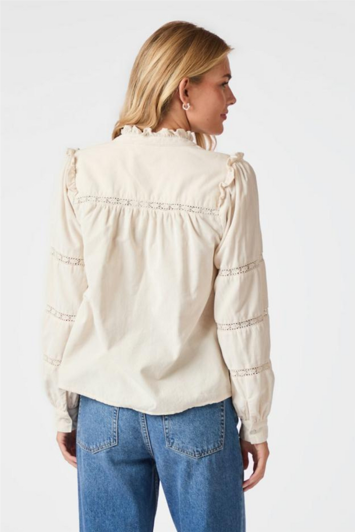 Isala Corduroy Shirt Ivory